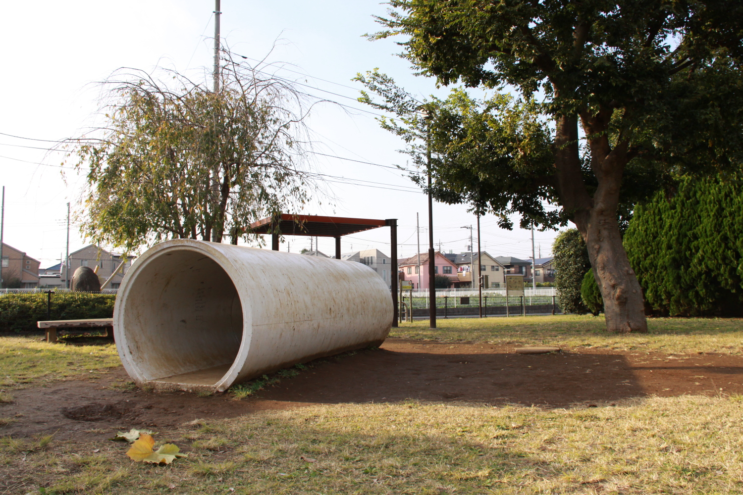 のび太君が遊ぶ？土管公園