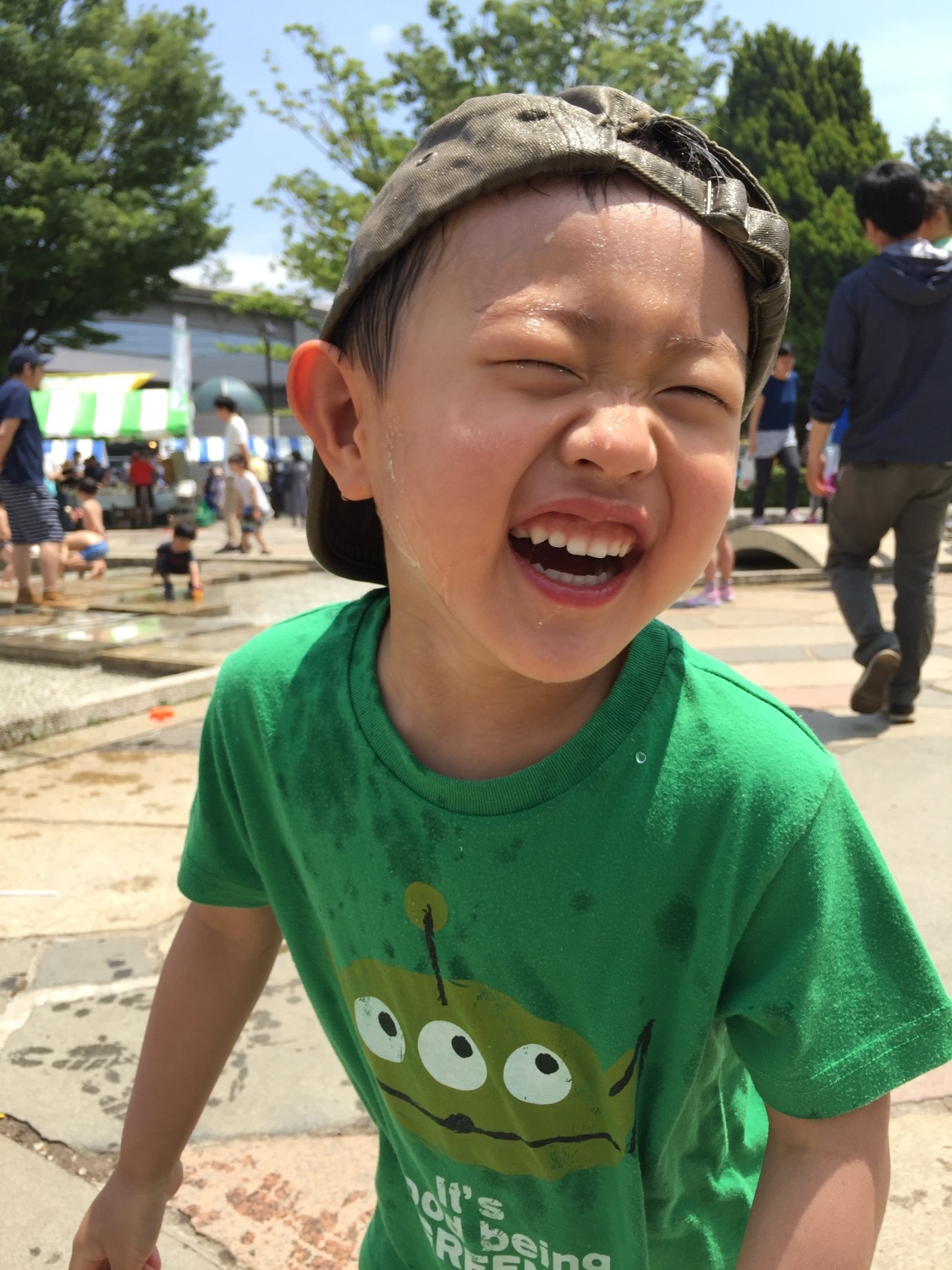 噴水でびしょ濡れ 楽しい とっておきの練馬 写真館 とっておきの練馬