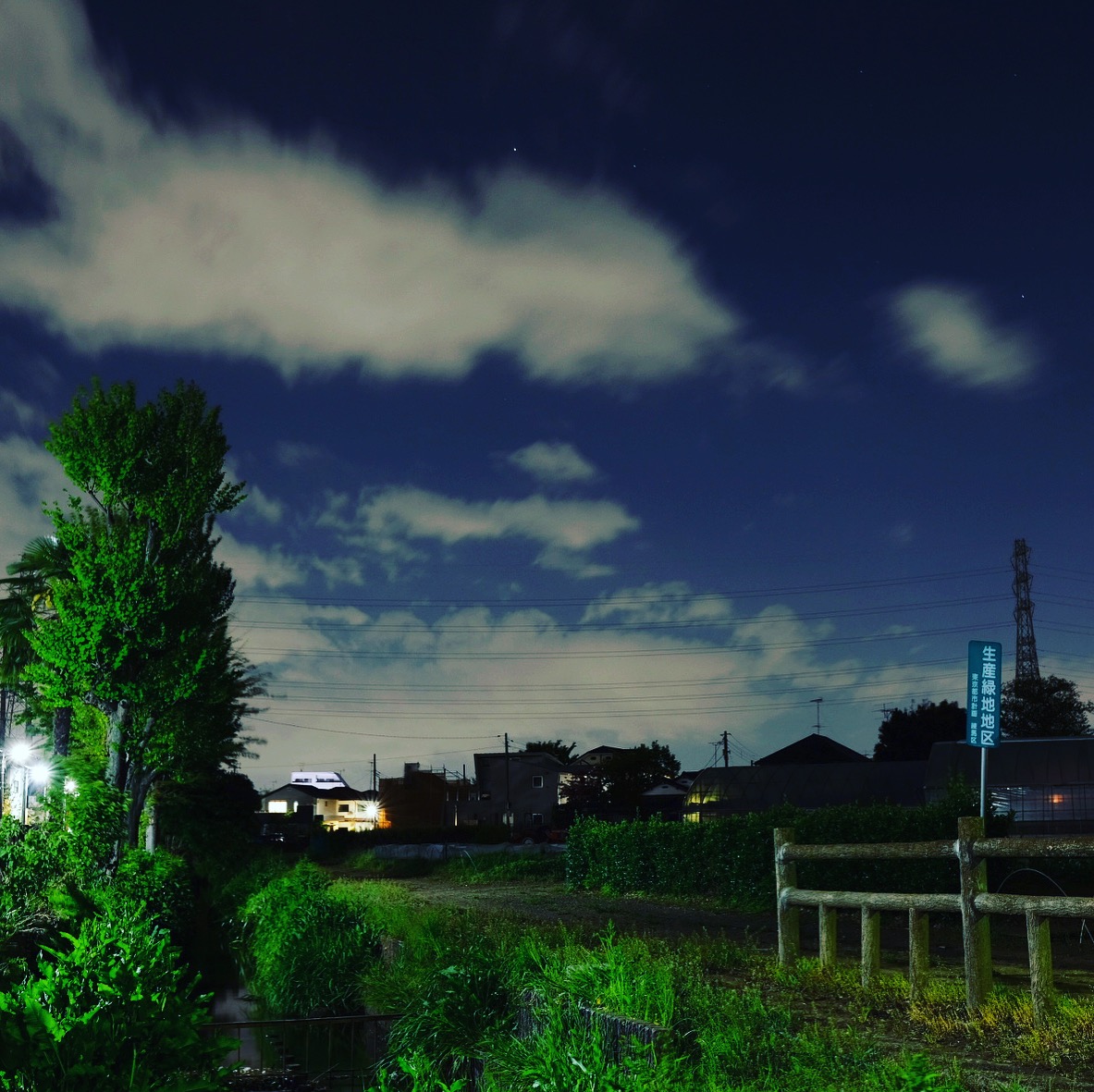 農地と千川上水と広い空 1