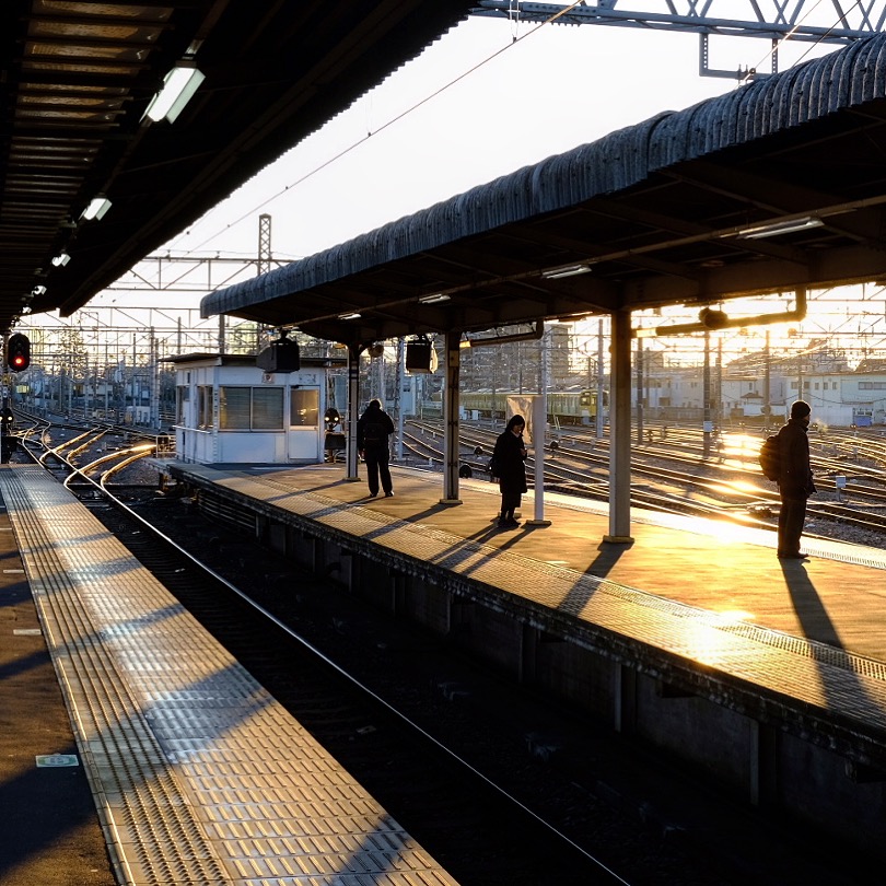 朝の上石神井駅